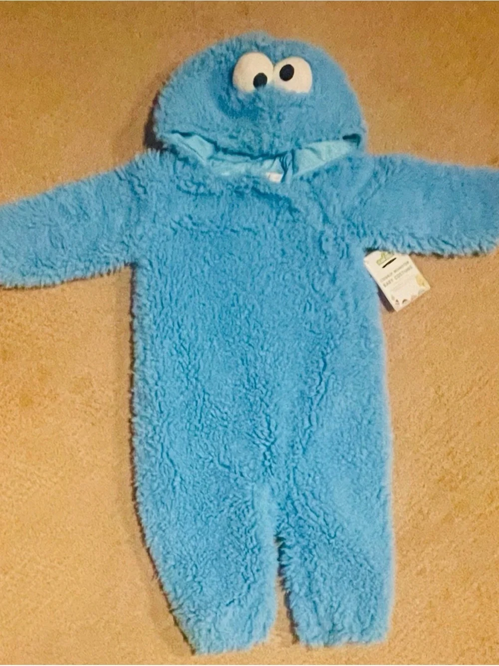 Pottery Barn Sesame Street Cookie Monster Costume 6-12M new NWT